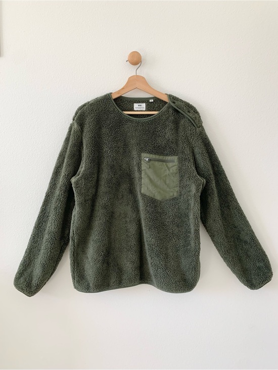 Uniqlo Other - Uniqlo Green Engineered Garment Long Sleeves Sherpa Fluffy Sweatshirt Medium